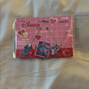 NWT Disney Lilo & Stitch Pink Kids Necklace Set by Claire's